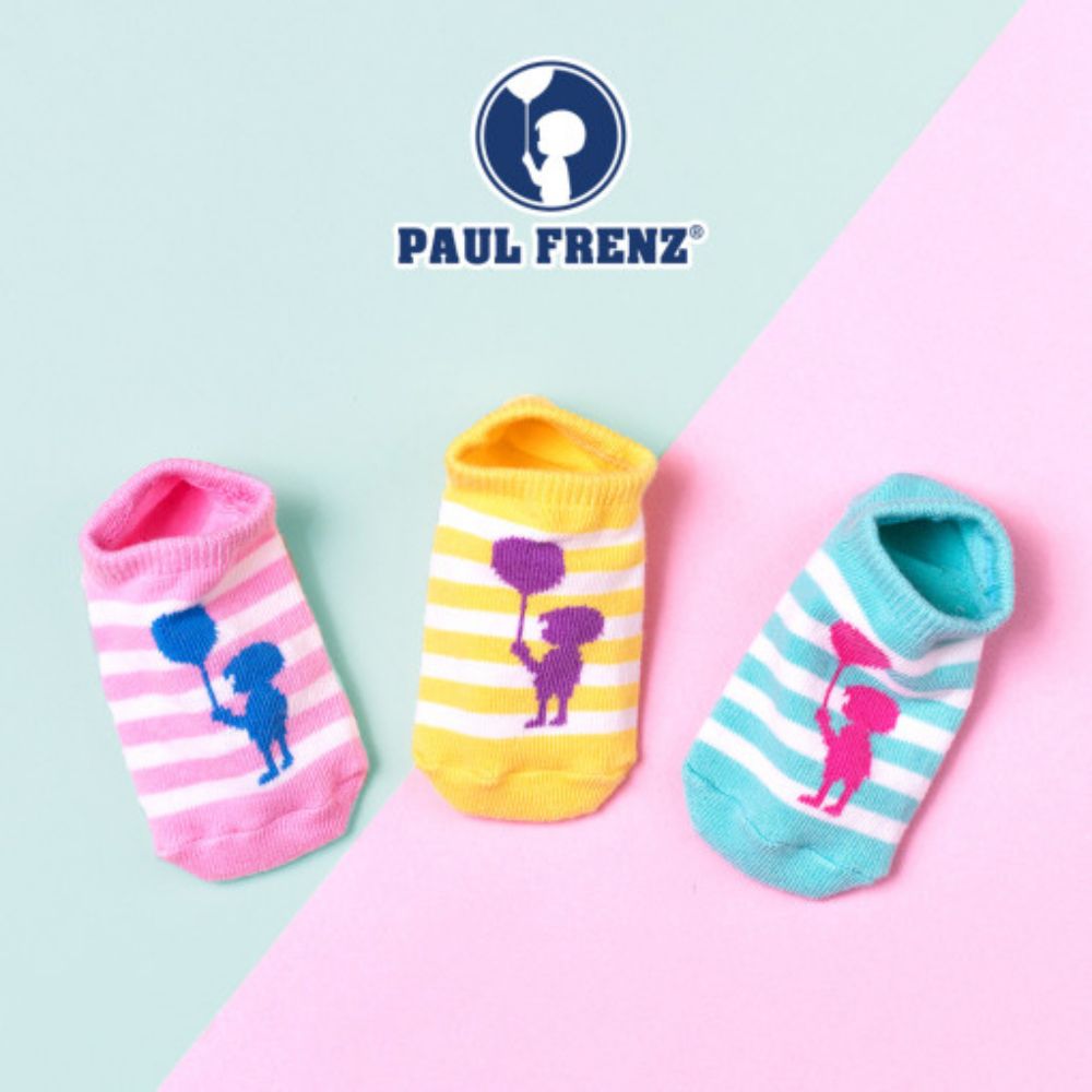 韓國 PAUL FRENZ - (3入組)韓製透氣彈力短襪-PAUL