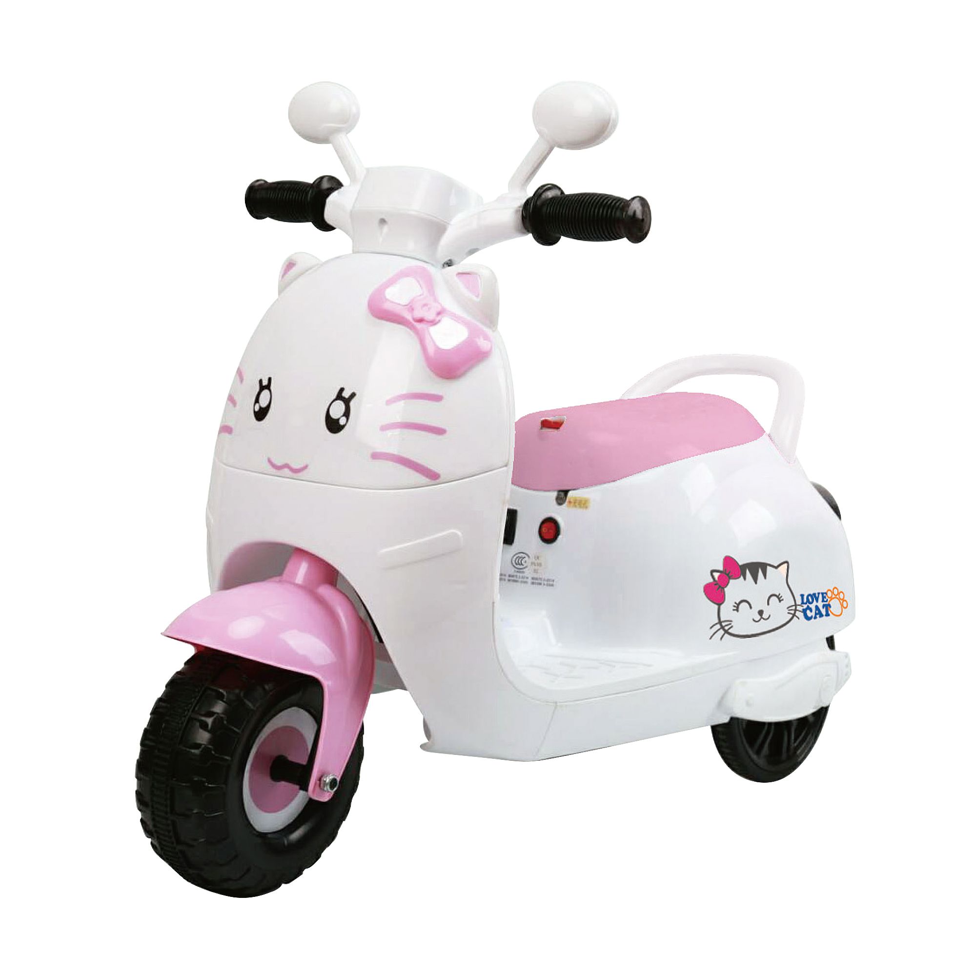 親親 Ching Ching - 福利品-甜心喵喵 電動摩托車-粉紅色