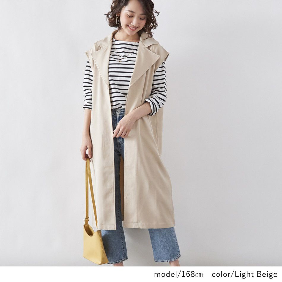 日本 Rejoule - 3way設計風衣外套三件組-杏 (M(Free size))