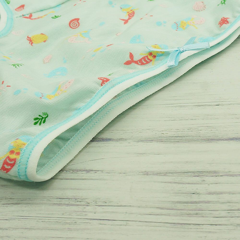 Annypepe - 女童95%天絲美人魚三角褲-水色 (100-150cm)