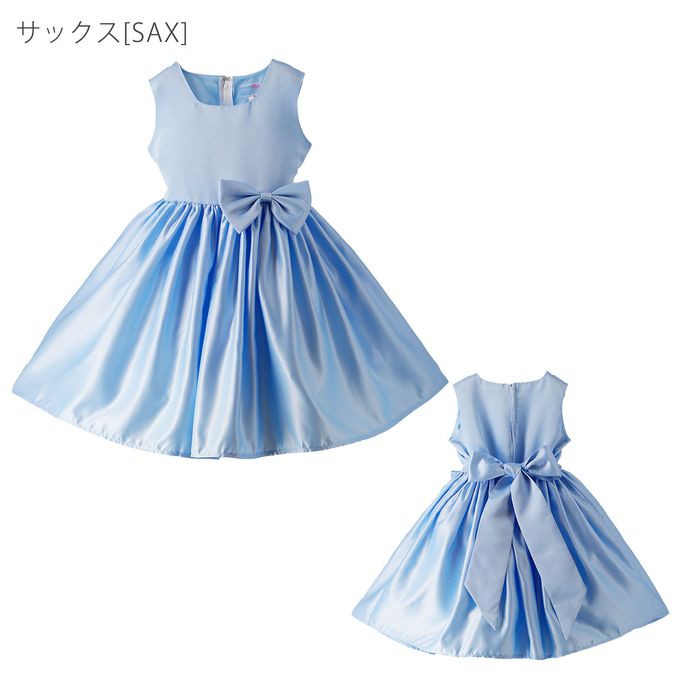 日本 Catherine Cottage - 大蝴蝶結緞面​澎澎洋裝/小禮服-玫瑰粉