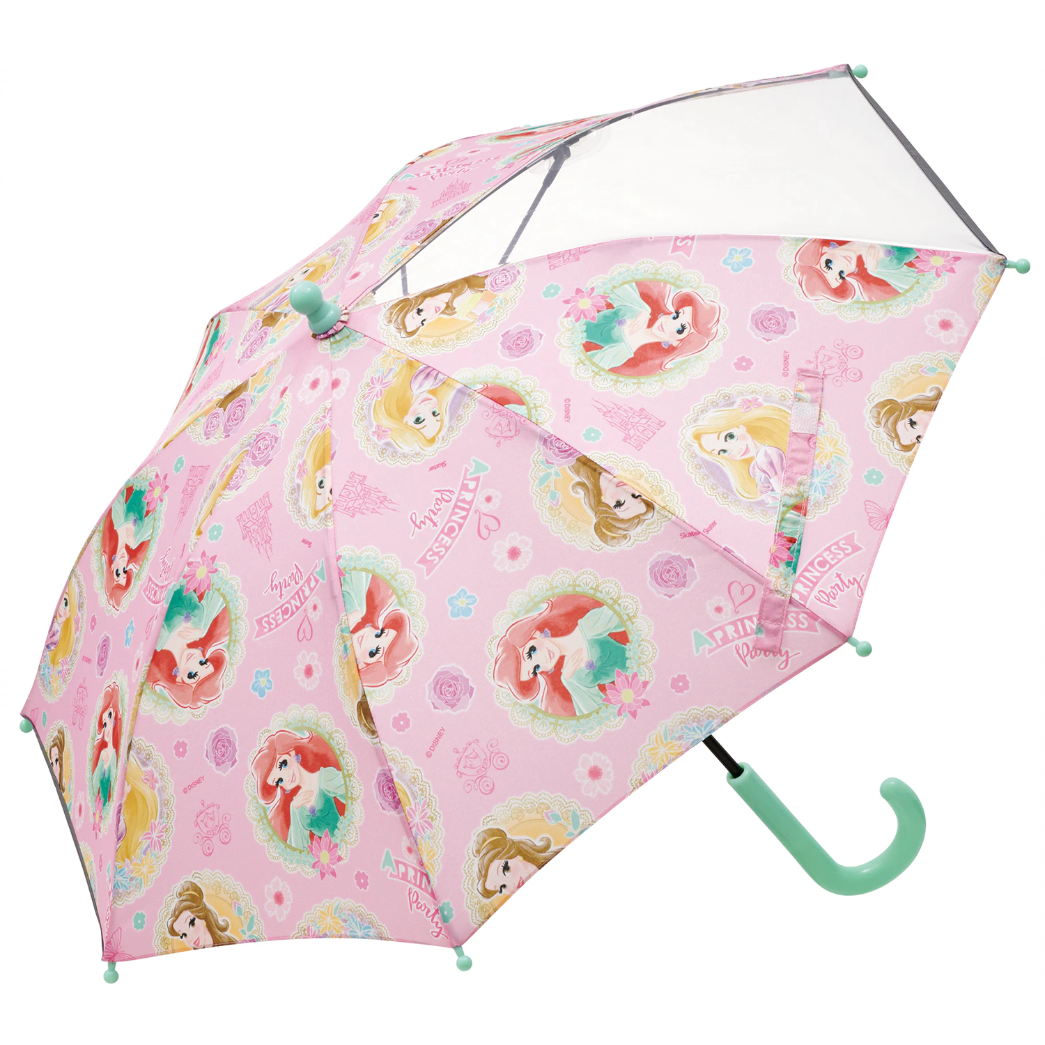 日本千趣會 - 迪士尼 印花兒童直傘/雨傘(附透明窗)-玩具總動員-草綠 (35cm)-身高85-95cm