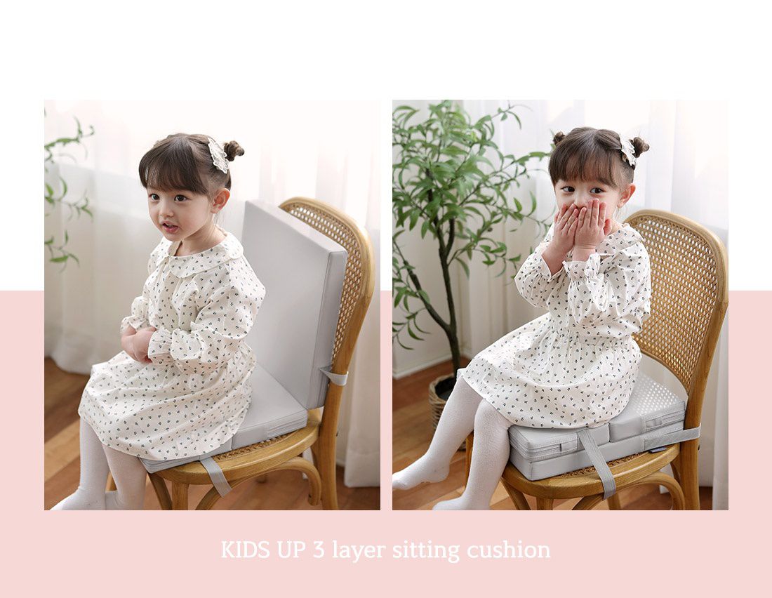 韓國 Prielle - 3段高度增高坐墊-粉紅 (35X35X4~12cm)