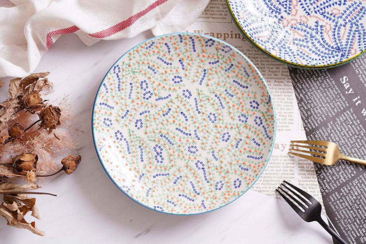 法國 Chehoma - 點繪點線-8吋盤 (直徑20cm)-4入