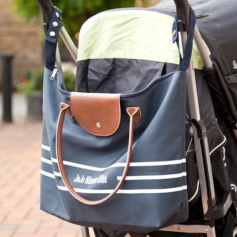 英國 JoJo Maman BeBe - 嬰兒推車手提包/媽媽包/肩背包-紫紅色