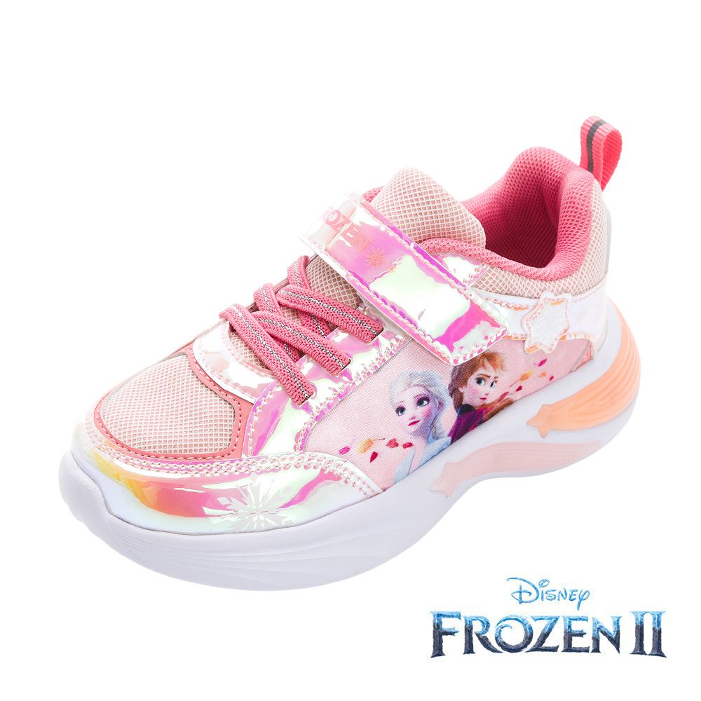 迪士尼Disney - 冰雪奇緣 童款 電燈運動鞋 FNKX37423-柔軟舒適4D鞋墊-粉紅-(中童段)