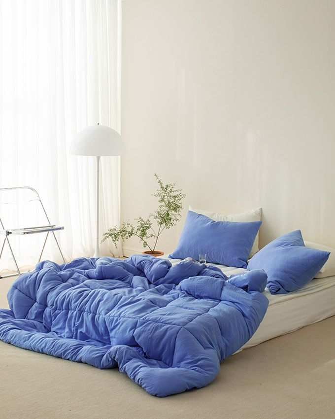 韓國 Maatila - 雲朵軟綿綿親膚棉被-亮麗藍