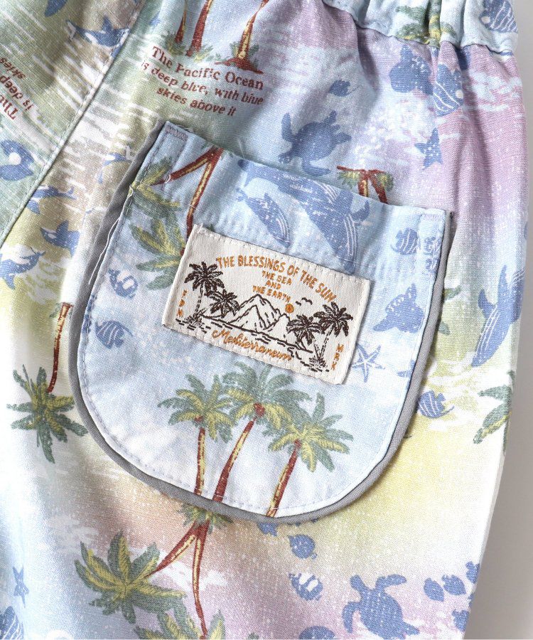 日本 apres les cours - 時髦風格工裝短褲-格子-灰