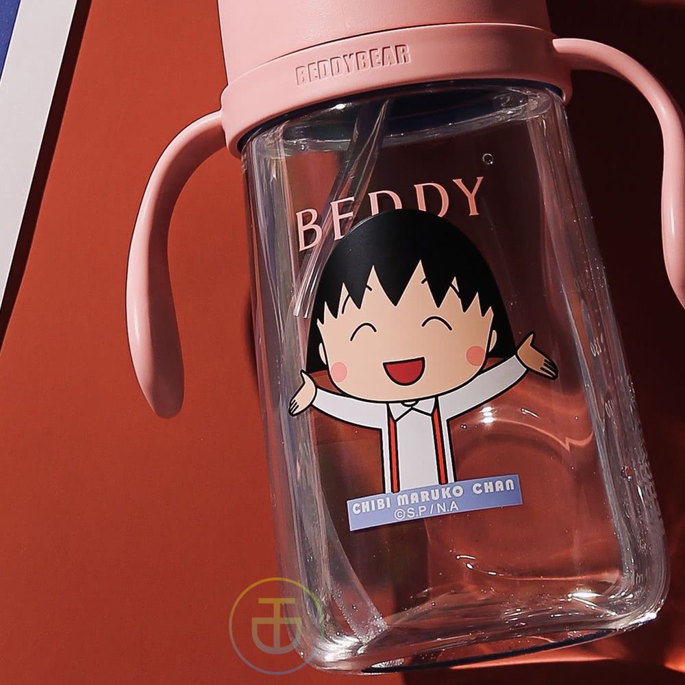 韓國 BEDDYBEAR - 杯具熊兒童寵物學飲杯-櫻桃小丸子-380 ML