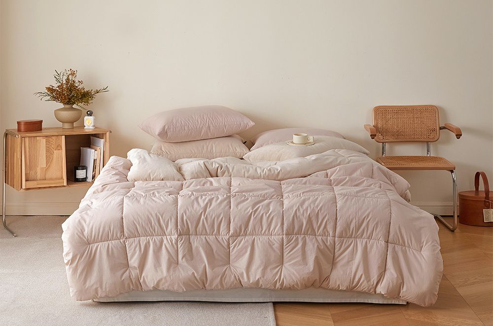 韓國 Maatila - 可水洗刷毛高密度60支棉棉被-草莓拿鐵