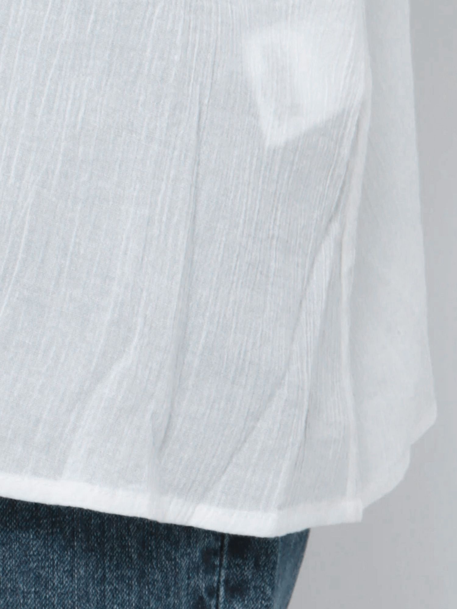 日本 Ungrid - 氣質優雅泡泡袖襯衫-紅 (F)