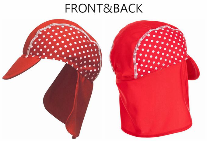 德國Playshoes - 抗UV防曬水陸兩用遮頸帽-復古波點