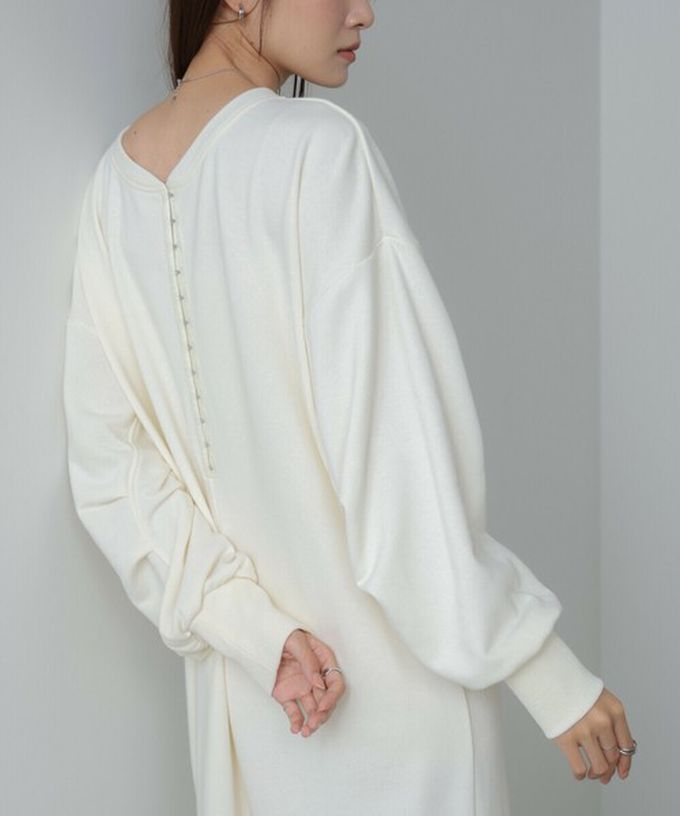 日本 Bab - 前後2way魚尾下擺休閒印花長袖洋裝-灰棕