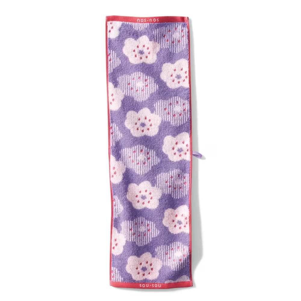 SOU·SOU - 日本製抗菌加工今治廚房毛巾-粉紫 (22x72cm)
