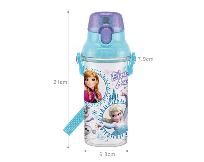 日本 SKATER - 兒童直飲透明水壺 (480ml)-冰雪奇緣