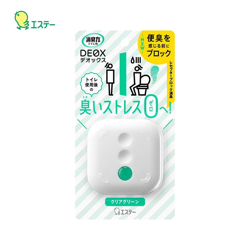 日本 ST 雞仔牌 - DEOX 浴廁淨味消臭力除臭放置型本體-清透綠香-6ml