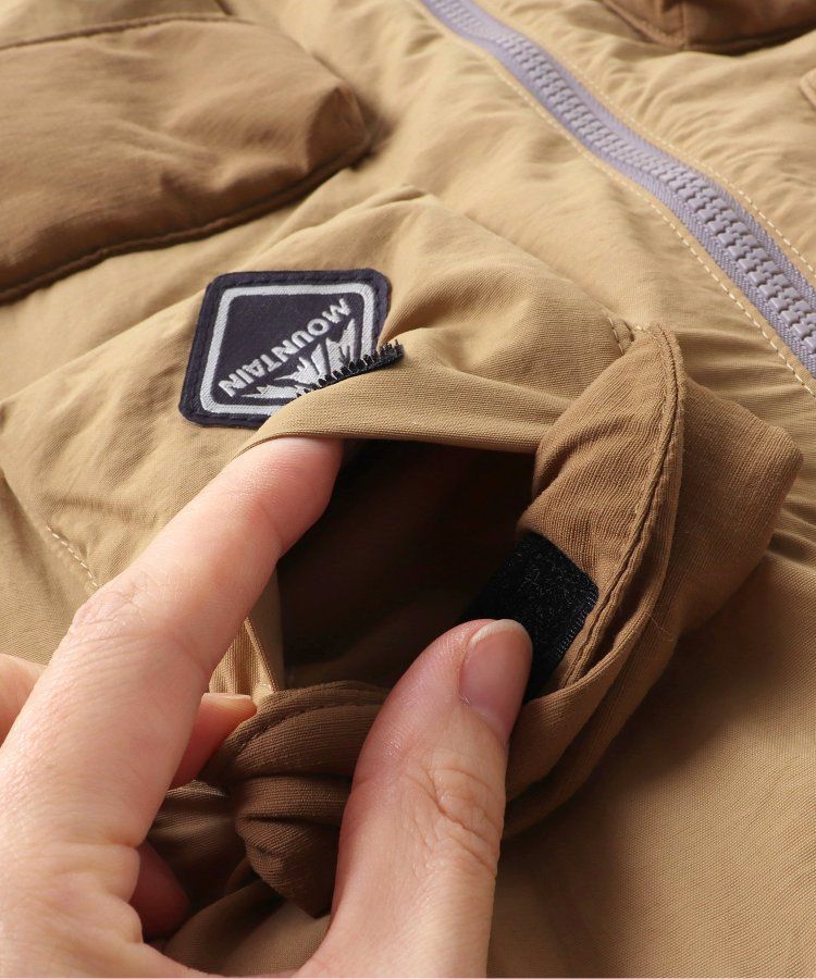 日本 BREEZE - 多口袋頂級保暖鋪棉連帽外套-卡其