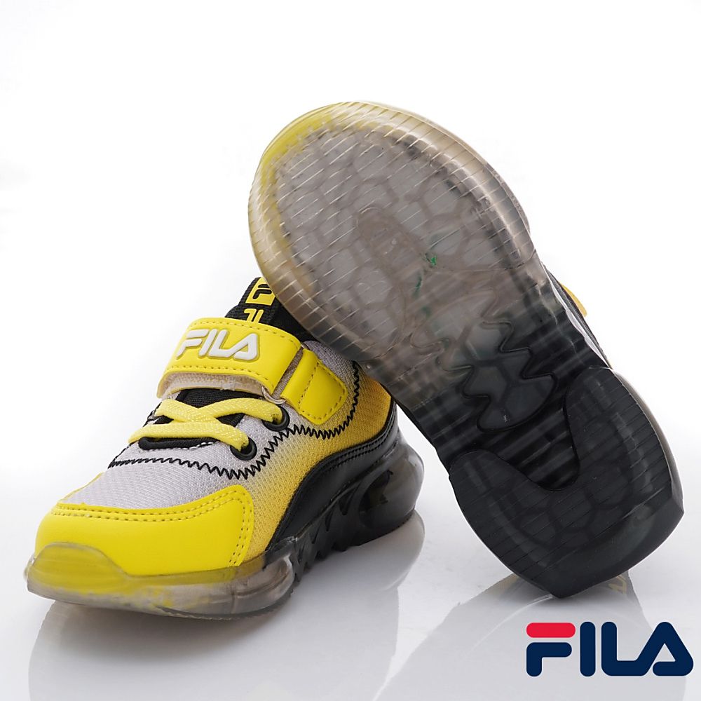 FILA - FILA康特杯電燈運動鞋款(中小童段)-運動鞋-黑黃