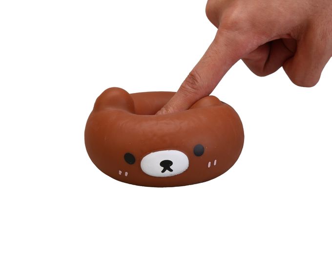 樂彩森林 - 療癒捏捏樂-巧克力小熊-1入(顏色隨機)