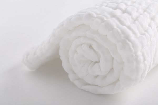 JustGreen - 十層澎澎紗純棉紗布浴巾-粉 (120x95cm)