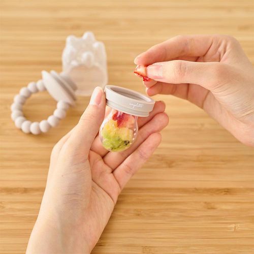 angelette新鮮食物餵食器-米白色