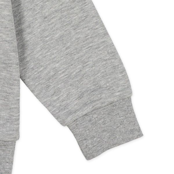 日本西松屋 - 裏毛圓領刺繡大學T-漢堡-黑