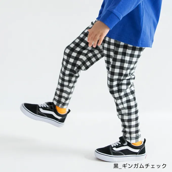 日本 BRANSHES - 彈力寬鬆上學好動長褲-直條紋-咖啡