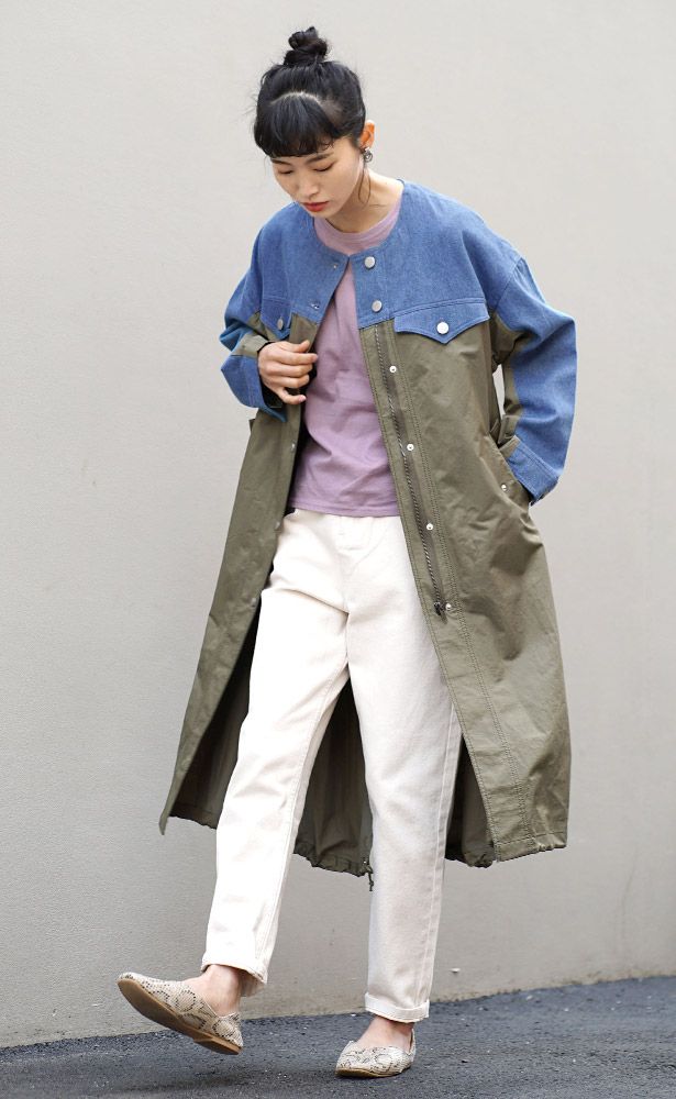 日本 zootie - 純棉舒適顯瘦單寧牛仔長褲-丹寧藍