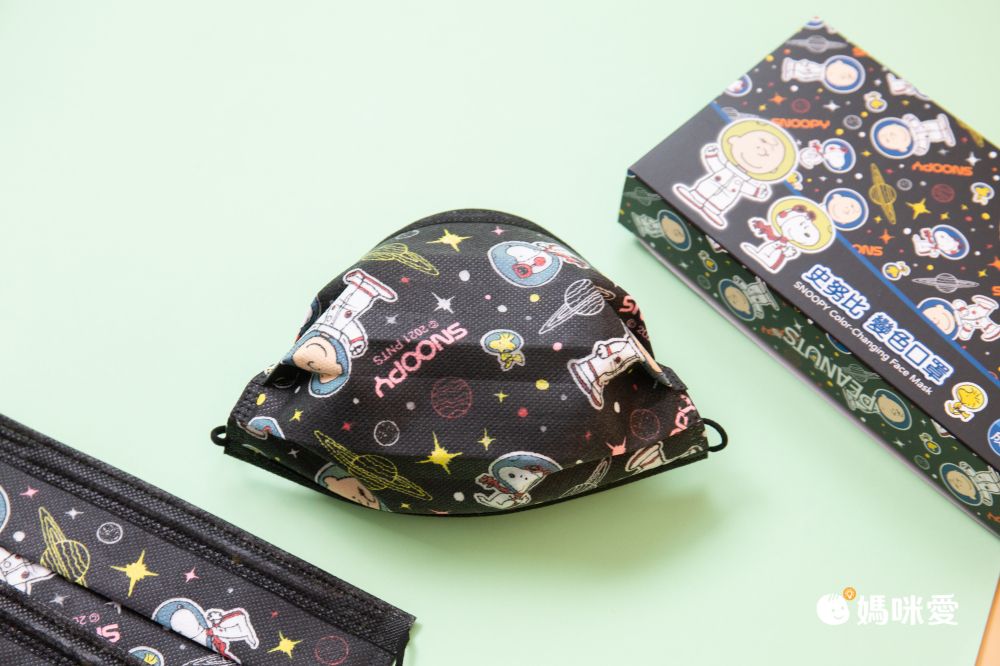 QMI-MASK 智匯家 - [限量]專利感溫變色款-史努比太空人*2+Hello Kitty心心相印*1/熔噴三層成人防護防塵口罩/台灣製平面(未滅菌)-超值優惠組-共10入*3盒