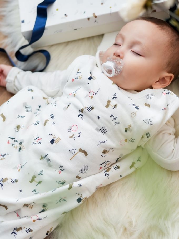 akachan honpo - Haruulala 防踢被 附禮盒-乘風飛翔 (60~85cm)