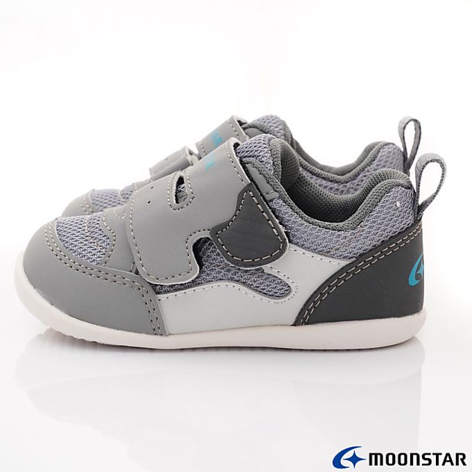 Moonstar日本月星 - 月星寶寶學步機能童鞋款-MSCNB3097灰(寶寶段)-機能運動鞋-灰
