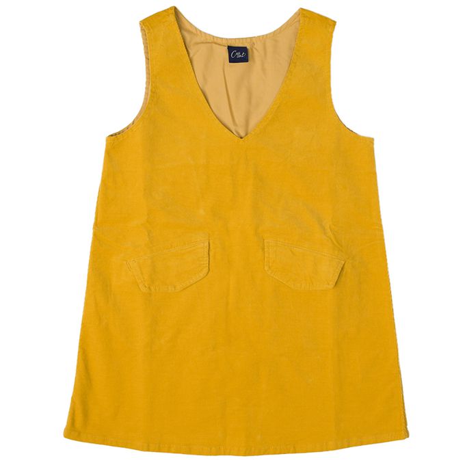 akachan honpo - 背心裙-燈芯絨-淺棕色