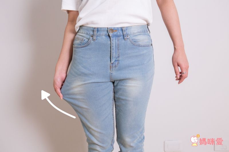 日本女裝代購 - 純棉舒適彈力休閒褲 (拉鍊/後腰鬆緊)-氣質灰