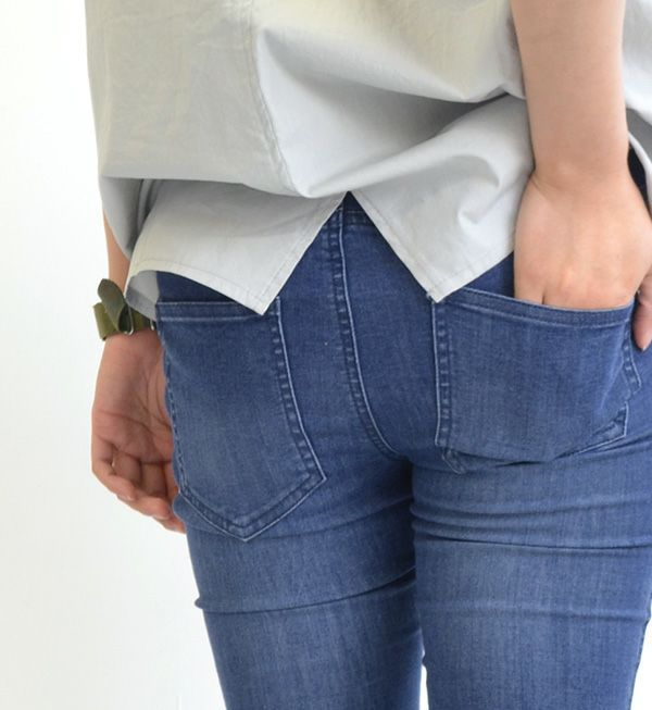 日本 zootie - Air Pants 輕薄彈性修身長褲-丹寧-藏青