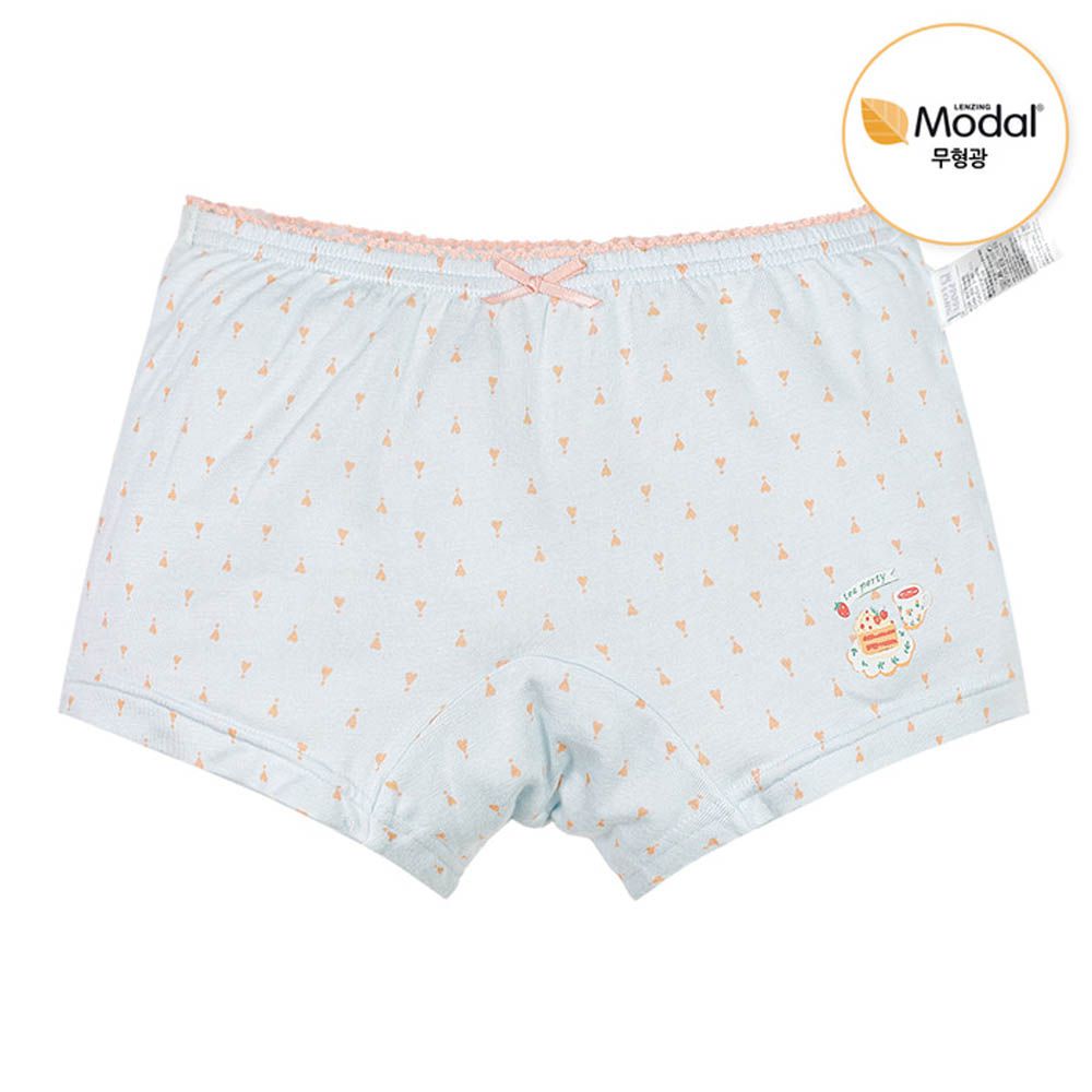 莫代爾親膚絲滑四角褲(女寶)-下午茶-淡薄荷藍