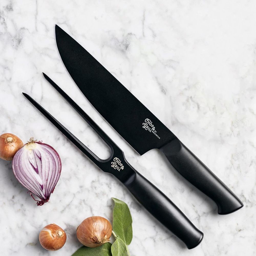 比利時 GreenPan - Chop&Grill系列 不沾刀具兩件組(主廚刀+肉叉)