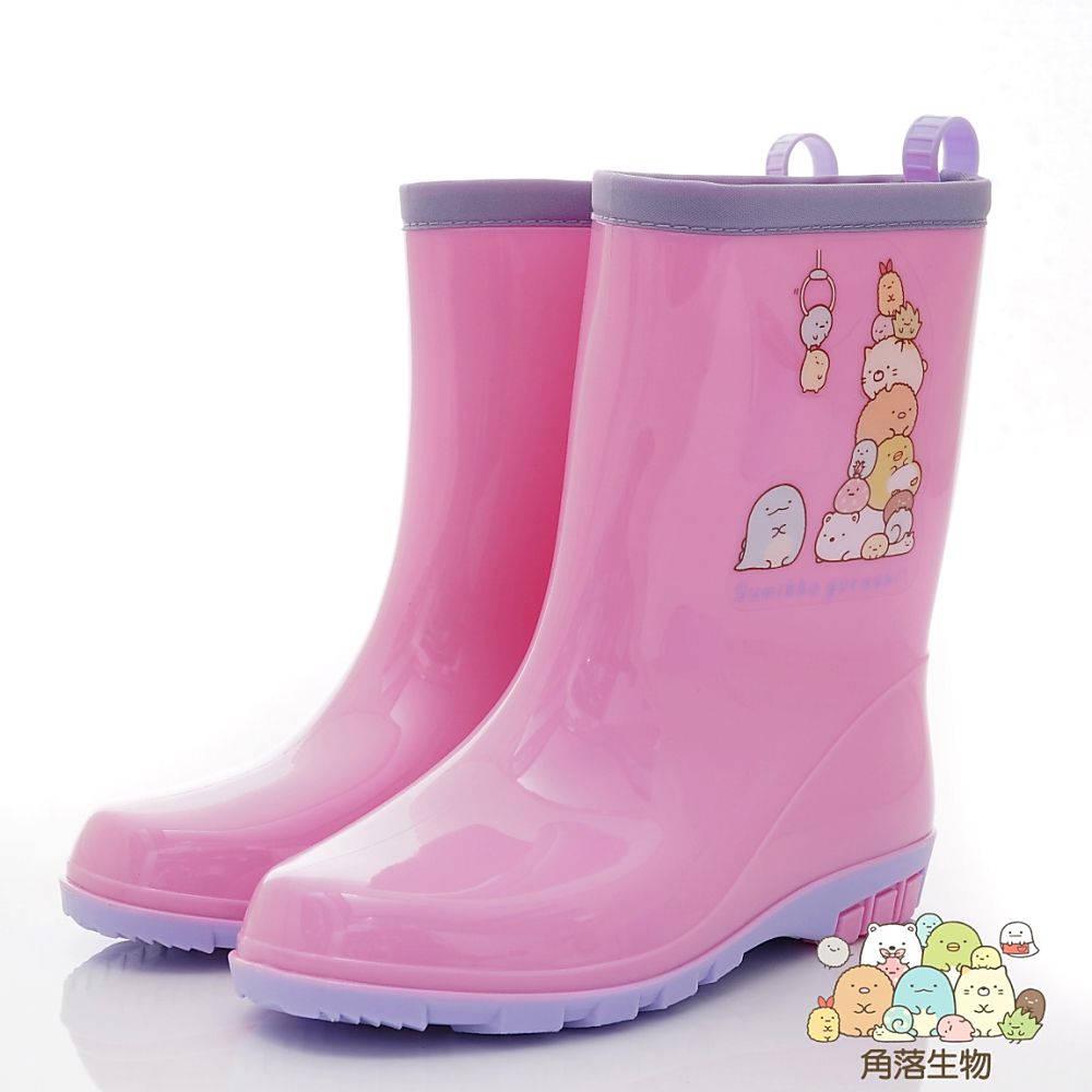 角落生物 - 台灣製角落小夥伴雨鞋(中大童段)-粉