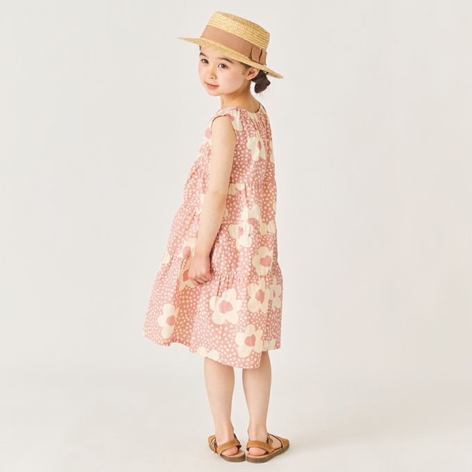 日本 evercloset - 100%棉 歐風荷葉領背心洋裝-海軍藍