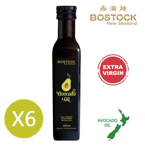 壽滿趣 - 紐西蘭BOSTOCK-頂級豪華優惠六件量販裝-頂級冷壓初榨酪梨油*6-250ml*6
