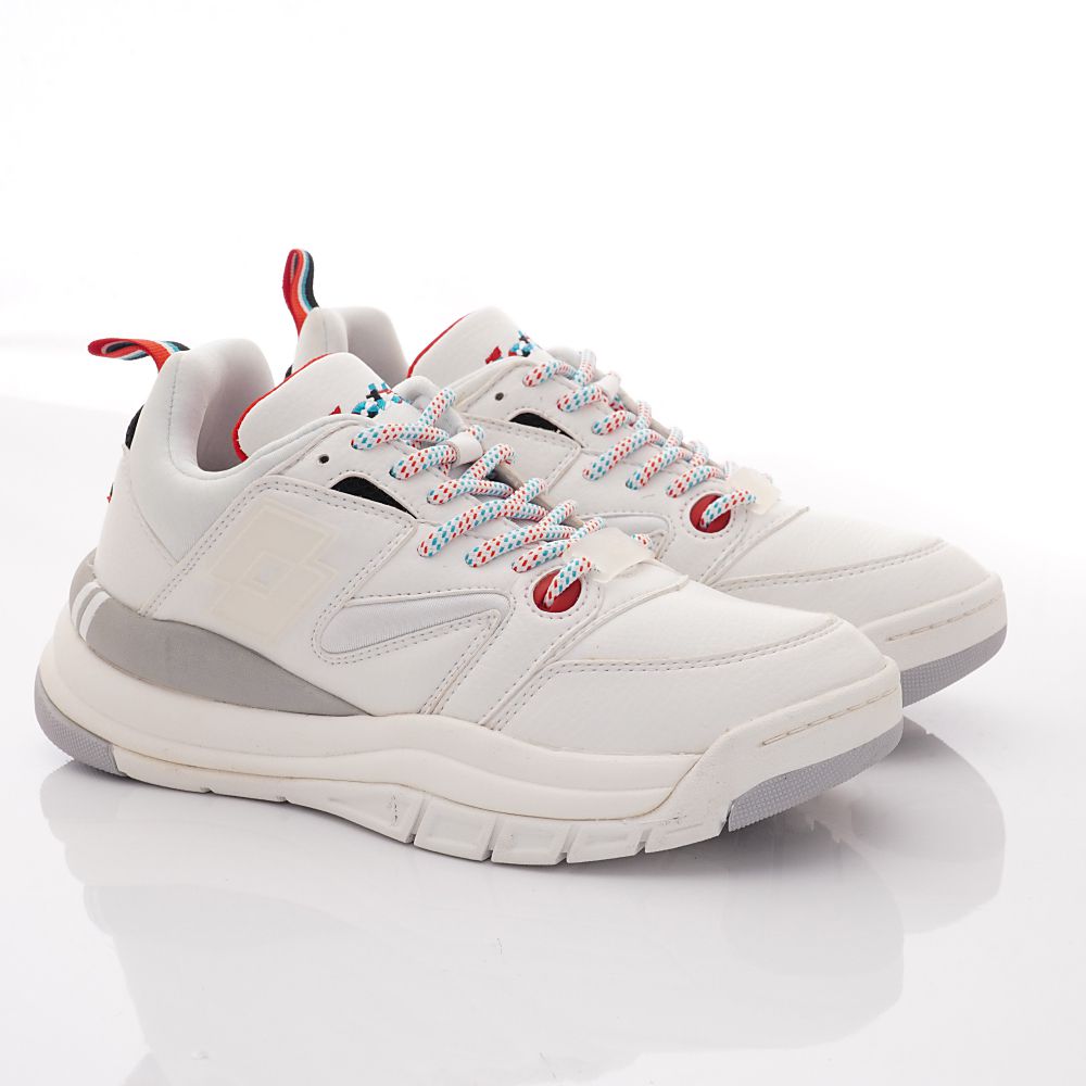 LOTTO樂得 - 復古女段休閒老爹鞋-運動鞋-白