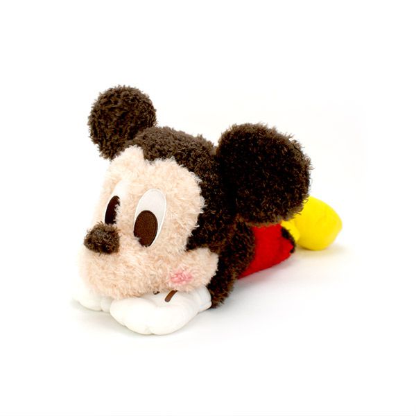 迪士尼 Disney - 【SEGA】日版 Disney迪士尼 景品 米老鼠 紅色趴姿米奇 絨毛娃娃