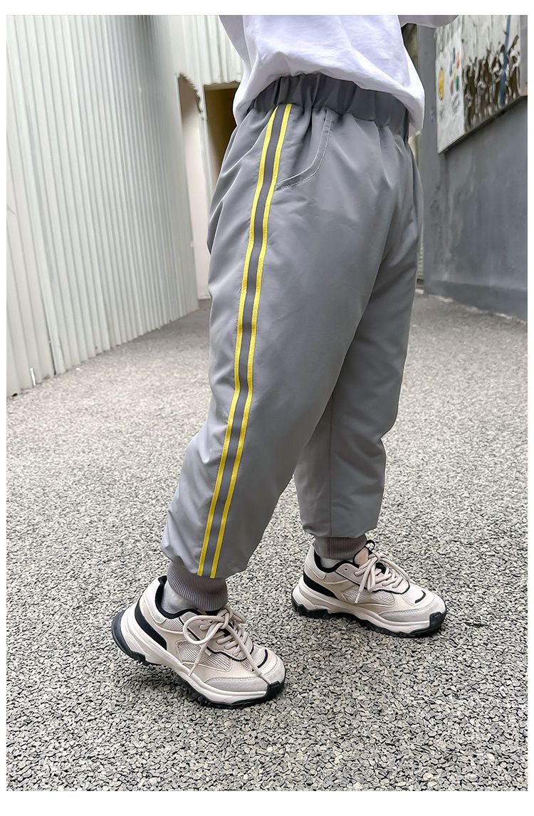 卡通人物史努比保暖90%羽絨運動長褲-SNOOPY-黑色