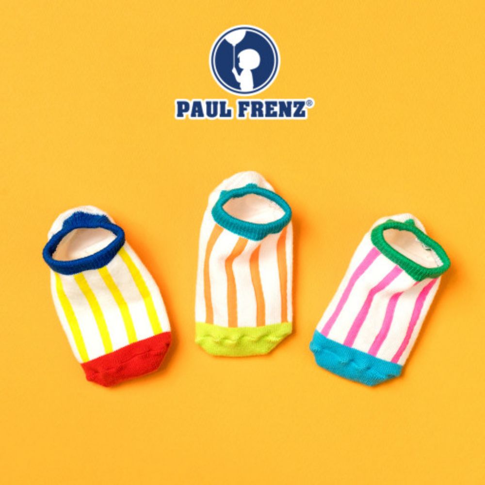 韓國 PAUL FRENZ - (3入組)韓製透氣彈力短襪-MIEL