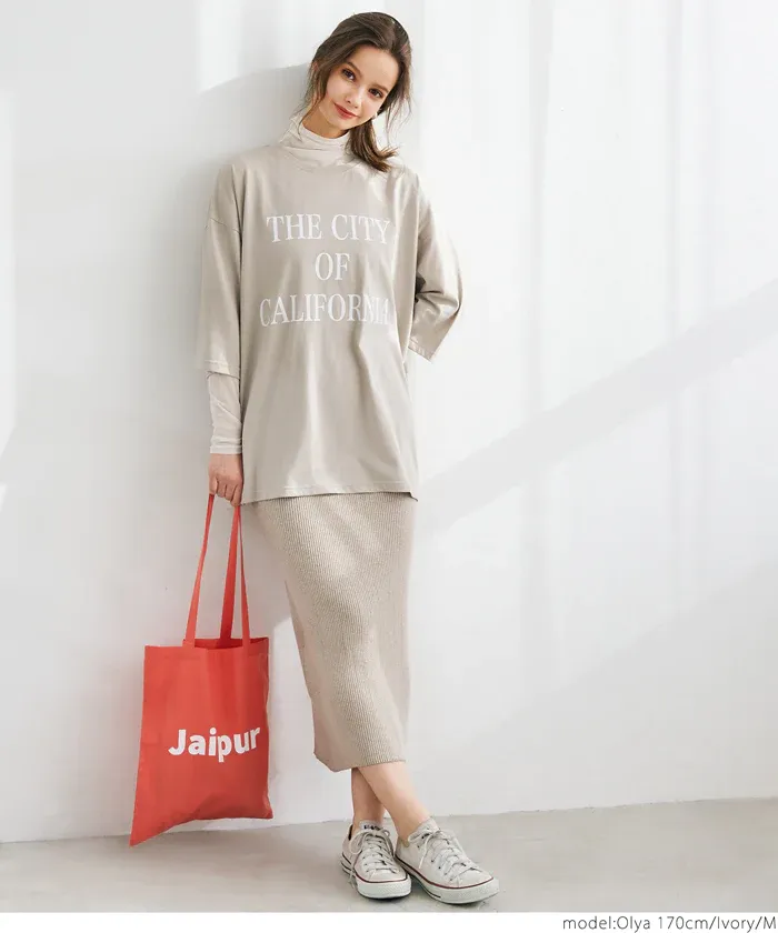 日本 COCA - 微透膚立領長袖上衣/內搭-深可可