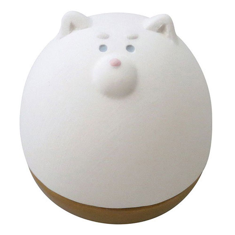 日本 DECOLE - 療癒精油陶土擴香石小公仔擺飾-不倒翁款-柴犬 (約5x6x5.6cm)