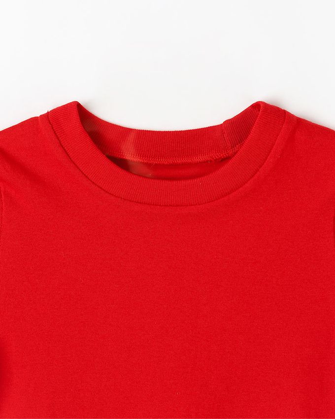 韓國 OZKIZ - (附手套帽子)卡通男寶短袖套裝/萬聖節-紅