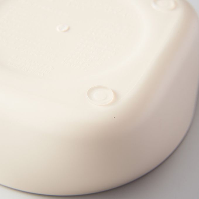 akachan honpo - 四邊有角易舀取！吃得乾乾淨淨 幼兒餐具-鮮奶白