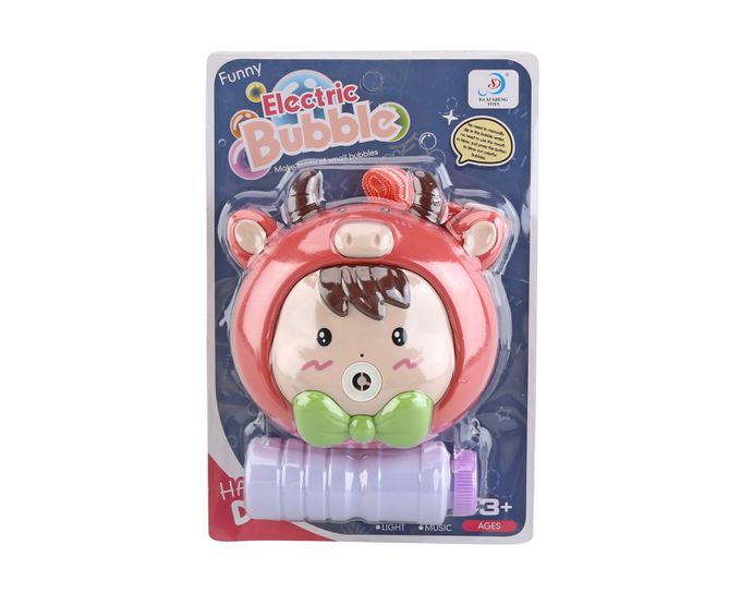 樂彩森林 - 電動泡泡機-小牛萌娃(混款)-顏色隨機