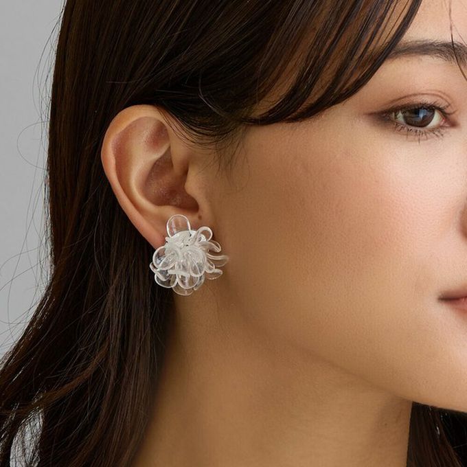 日本 Melody Accessory - 日本製 綻放夏日花朵耳環-耳針