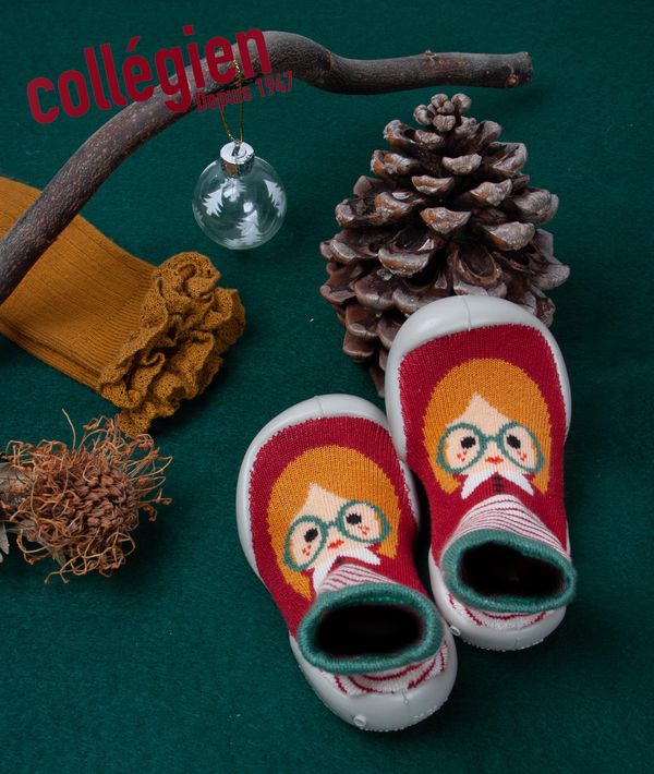 法國 collegien - 法國手工室內鞋-彩虹星